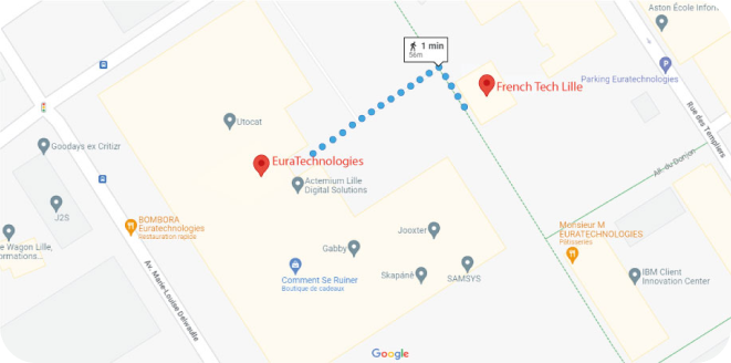 map frenchtechlille euratechnologies